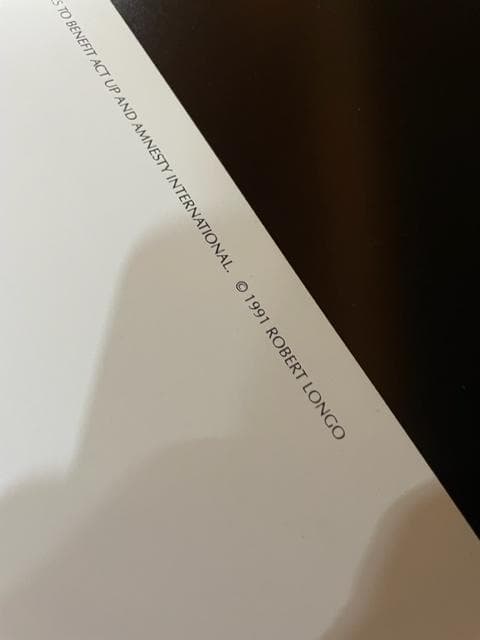 EricCropped　手書きサイン入り/ロバート ロンゴ/アートポスター