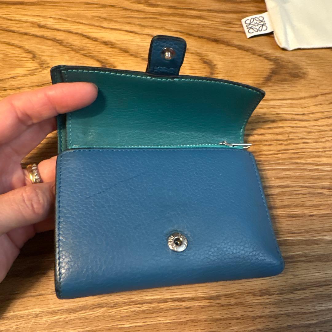 【ビジー】LOEWE バーティカル　スモール　ウォレット　廃盤カラー