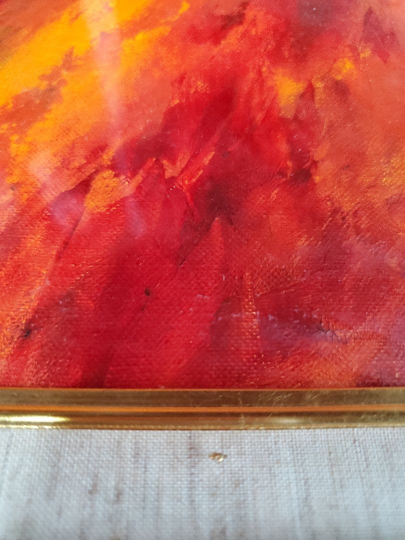 油絵 赤富士 田中浩二作