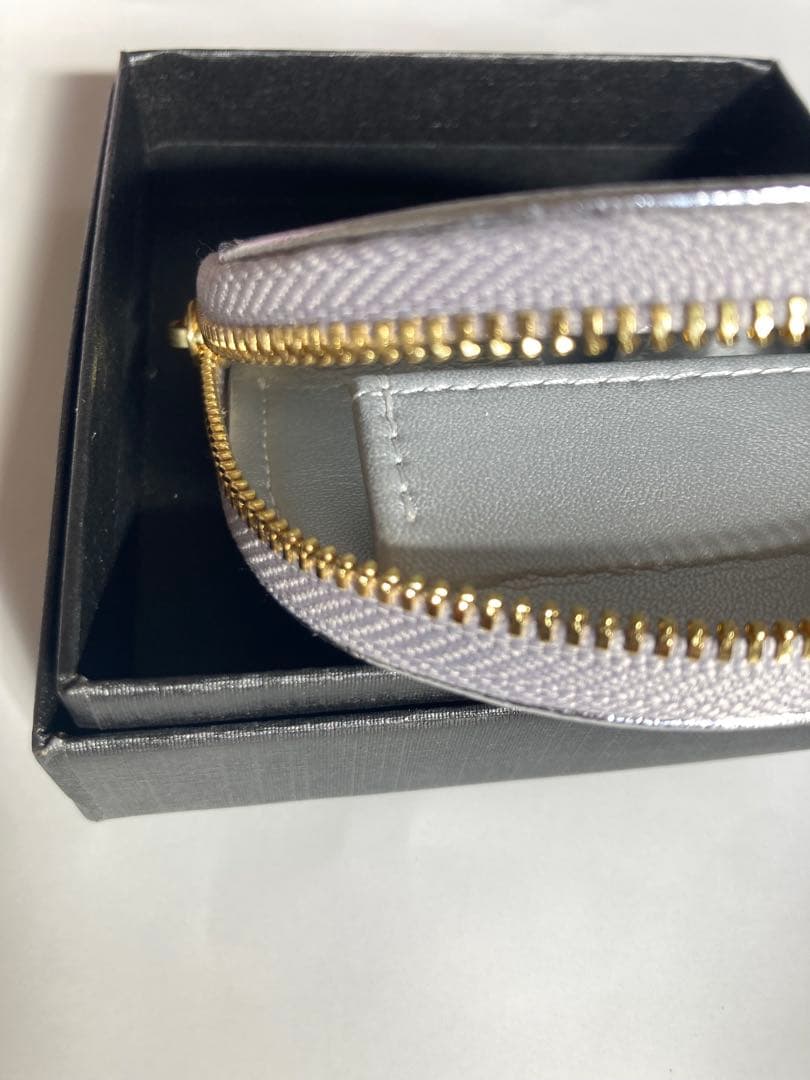 ☆*︎様 皇居財布　馬蹄型ケース　シルバー　限定品　本革