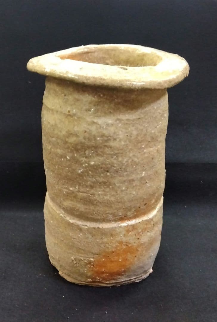 茶道具 花入 信楽焼 寺垣外窯 杉本貞光 大徳寺 立花大亀 箱書 銘 杉こだち