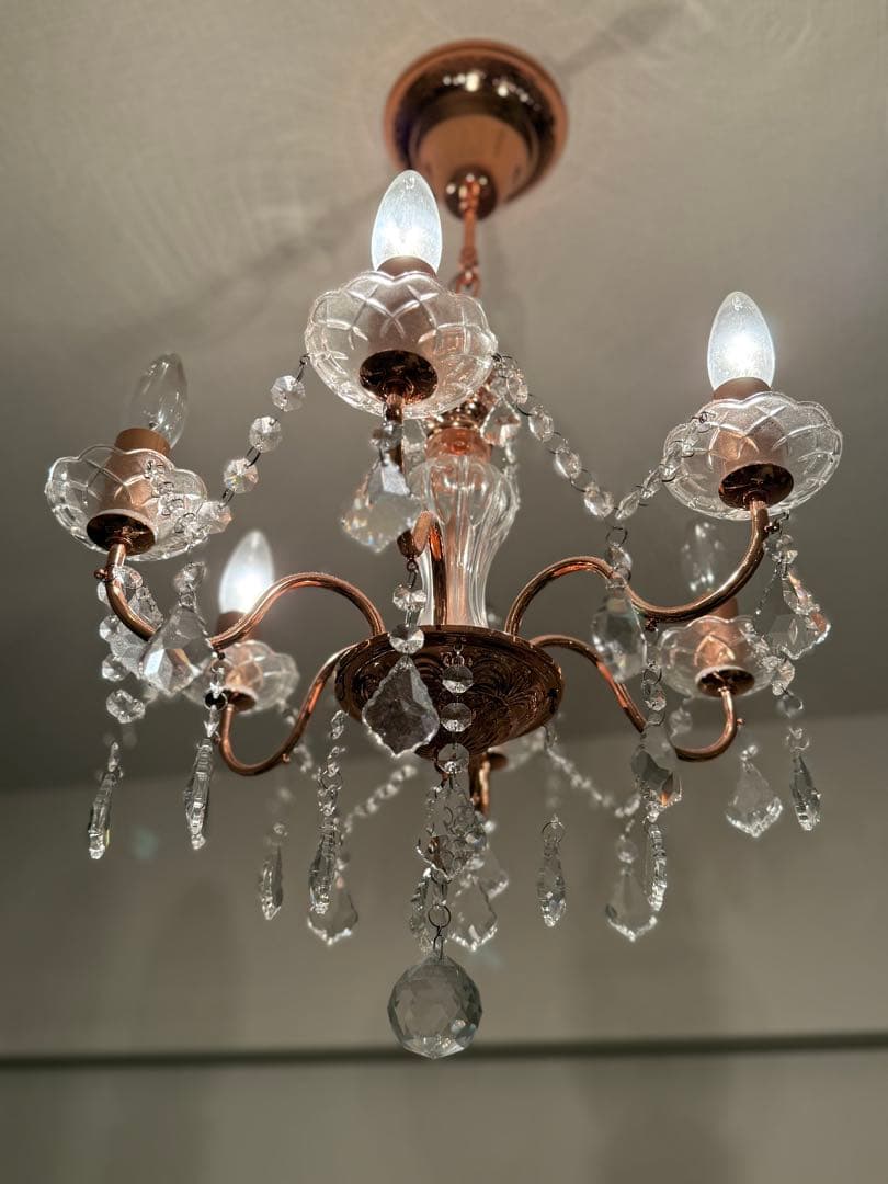 Francfranc アントイン シャンデリア 6灯 コッパー