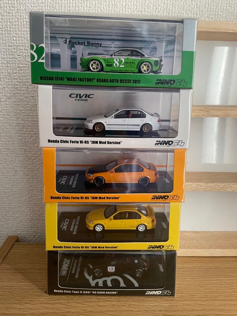 INNO64 イノモデル1/64 新品未開封品 シビックシルビアセット販売