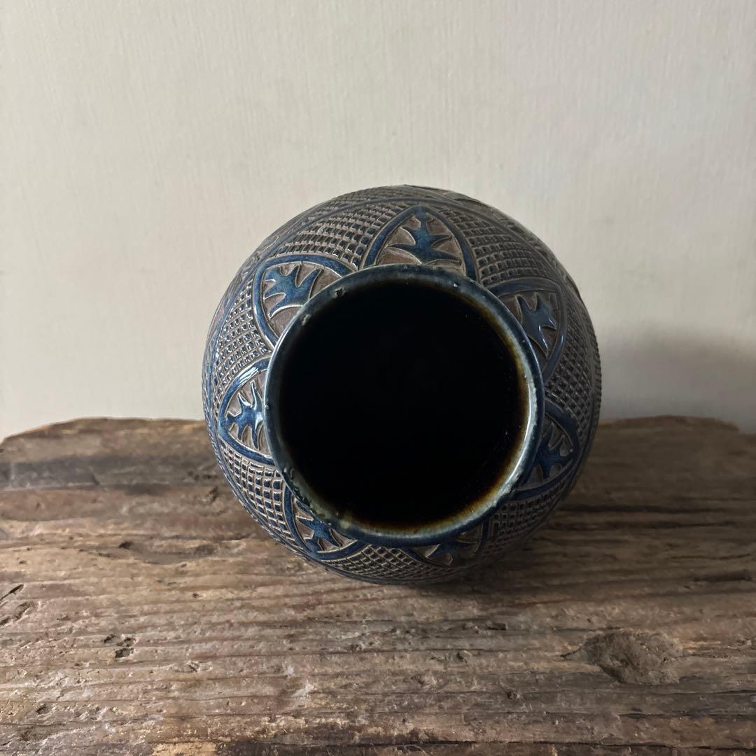 琉球　古典焼　小壺　④ 壺屋焼　やちむん　古民芸　アンティーク　骨董　検:李朝.