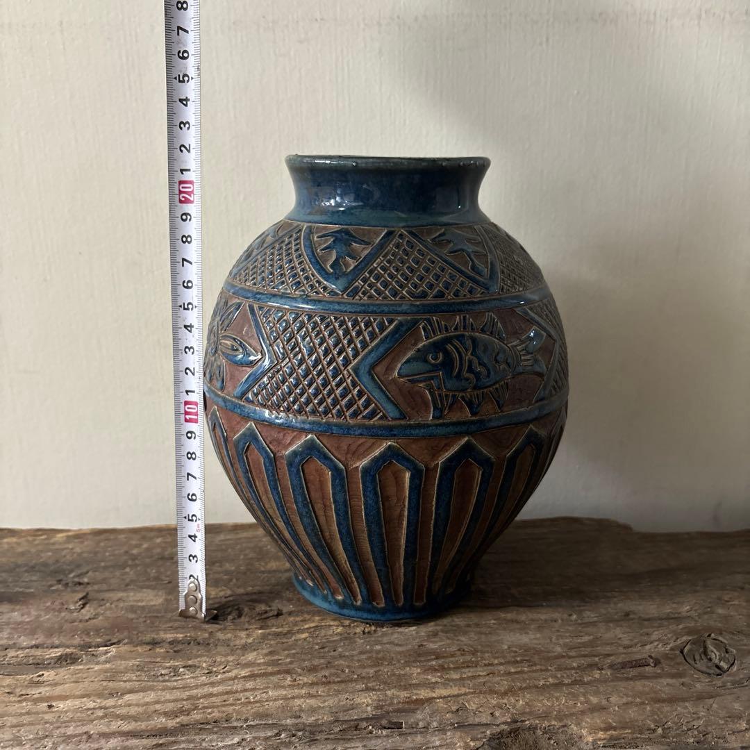 琉球　古典焼　小壺　④ 壺屋焼　やちむん　古民芸　アンティーク　骨董　検:李朝.