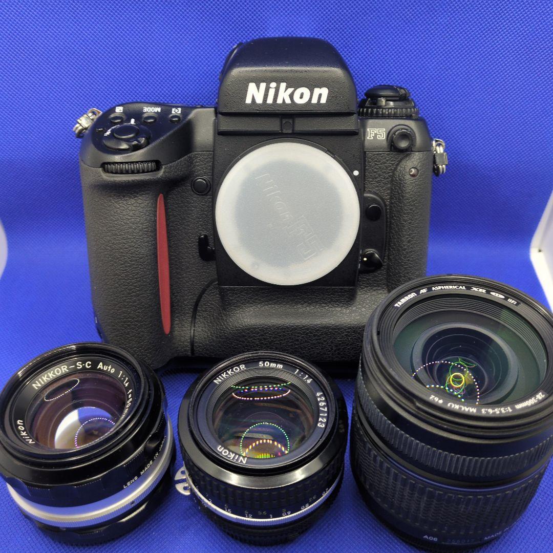 ニコンF5ボディ本体、レンズ3種