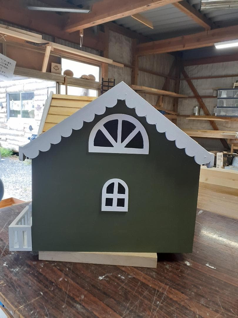 【メルヘン風ハウス型ポスト　わんちゃんハウス、ねこちゃんハウスにもオーダーOK