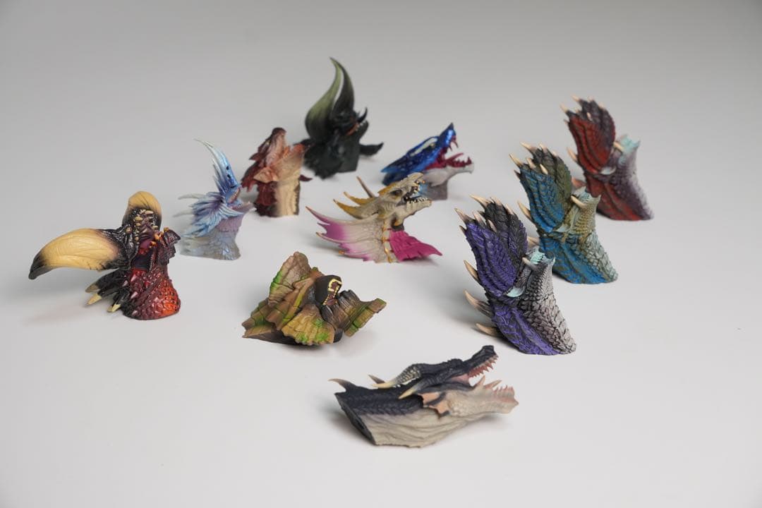 モンハン 1番くじ ヘッドマグネット コンプリートセット 【11体】