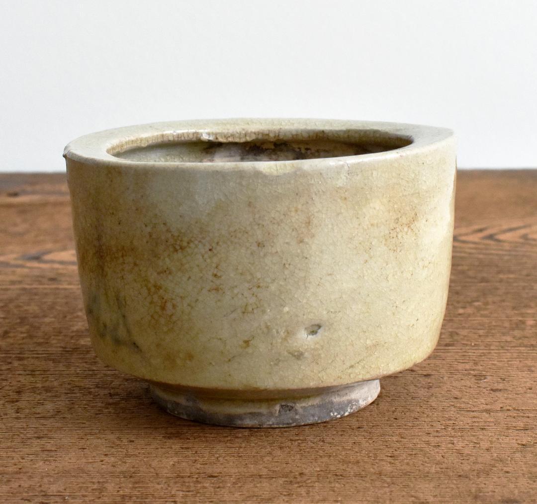 江戸時代 美濃 御深井 灰釉 火入 /瀬戸 常滑 備前 六古窯 古道具 古陶器