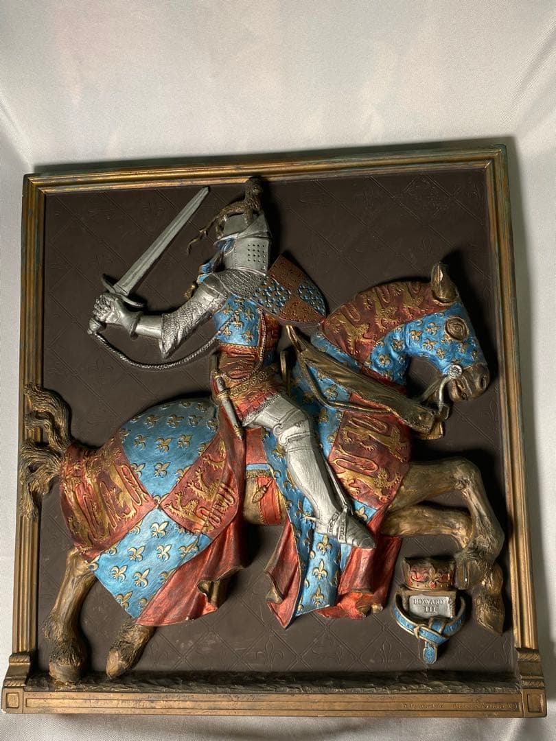 1704❣️ エドワード３世 レリーフ壁掛け彫刻