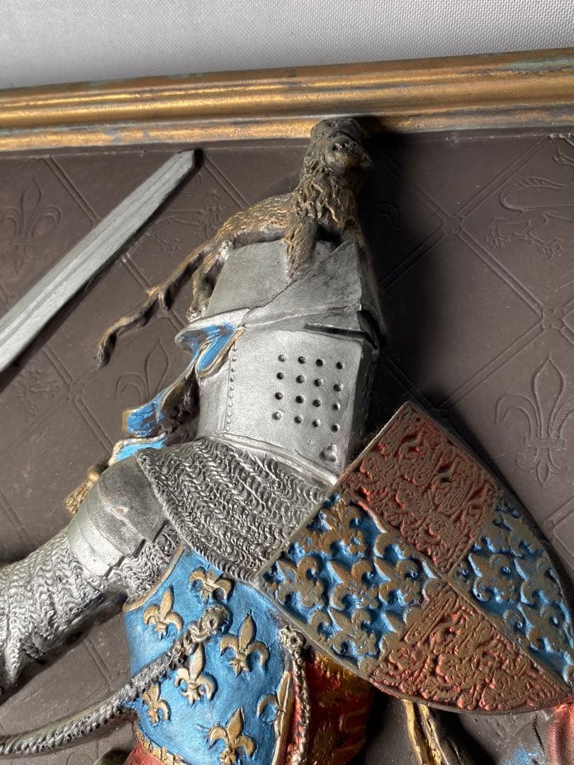 1704❣️ エドワード３世 レリーフ壁掛け彫刻