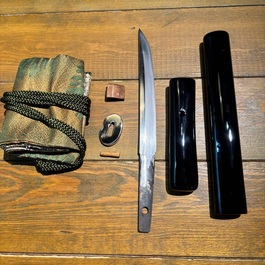 日本刀残欠クラフトナイフNo.94 無銘 菖蒲造 切先