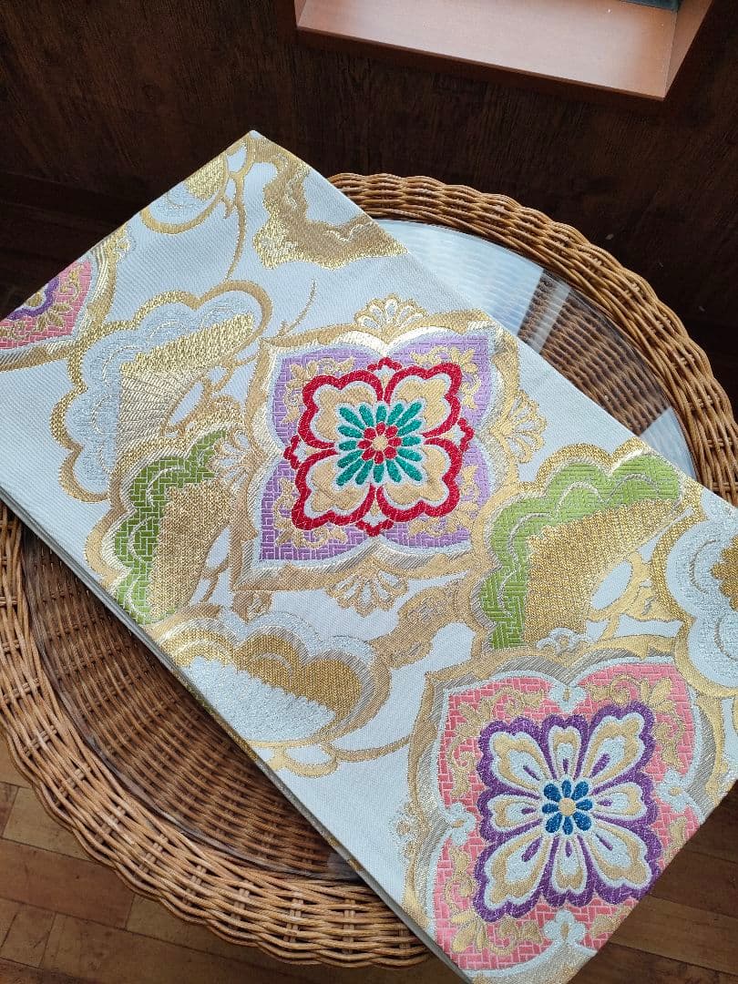 【新春大特価】クリーム×ピンク　可愛い　現代古典　振袖　その他セット