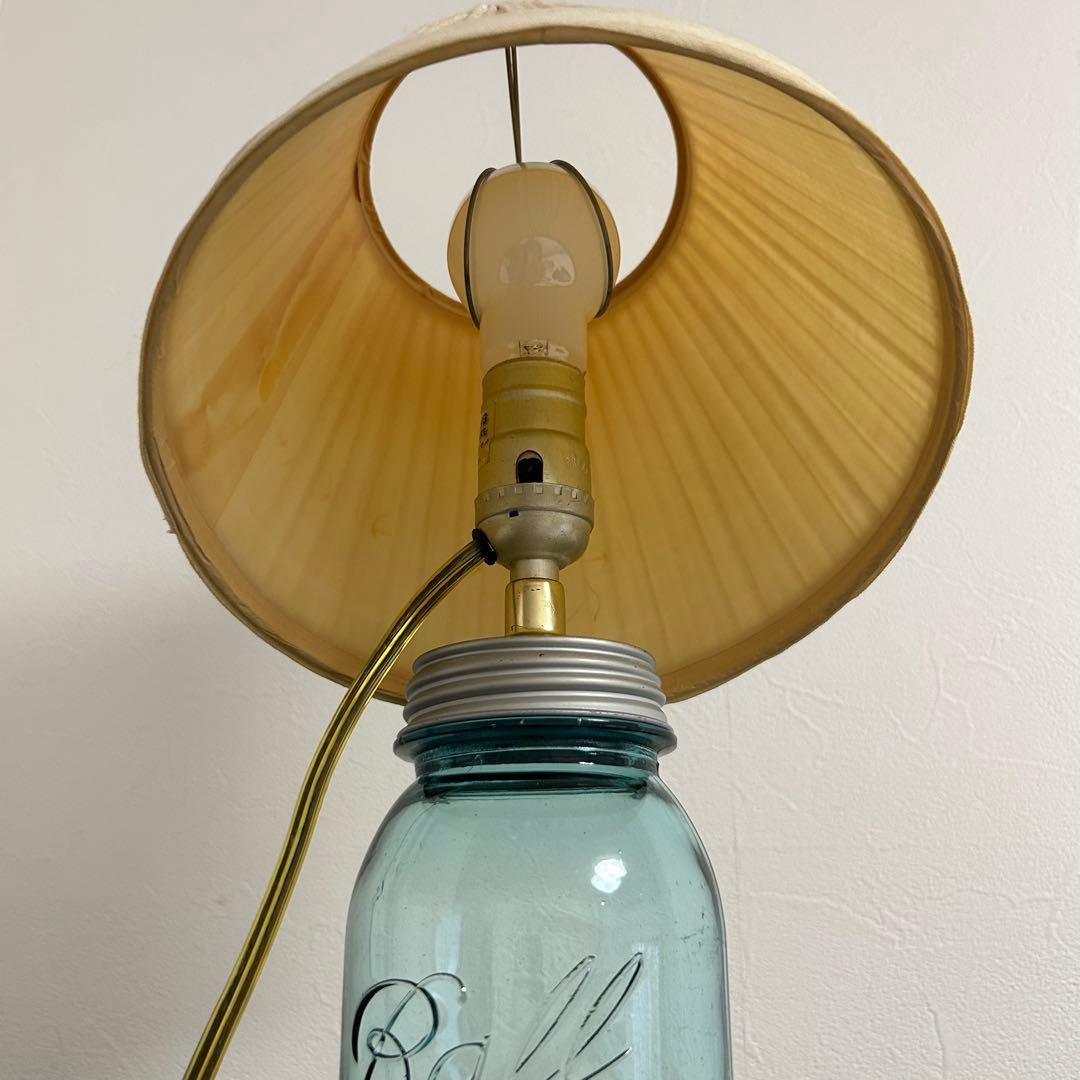 最安値【メイソンジャー　シェード付テーブルライト】ヴィンテージ【プレ付】美品