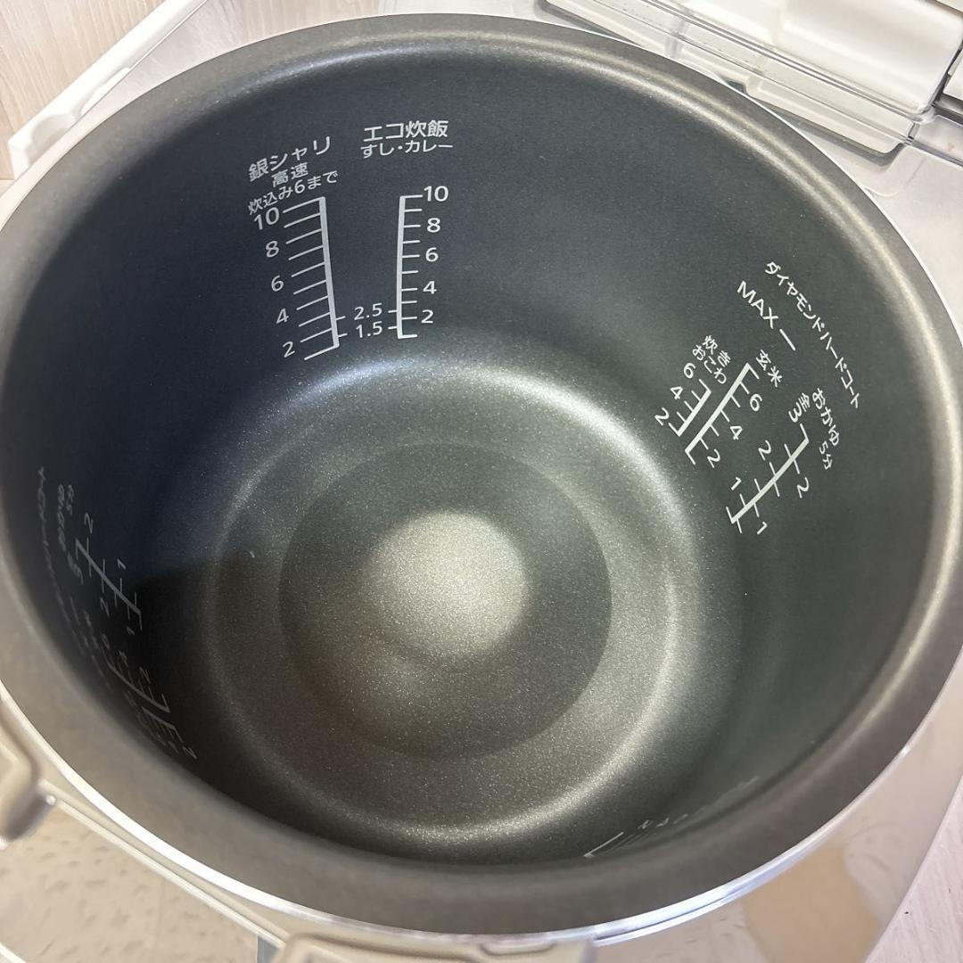 【美品】パナソニック 炊飯器 一升 ホワイト SR-MPW182-W