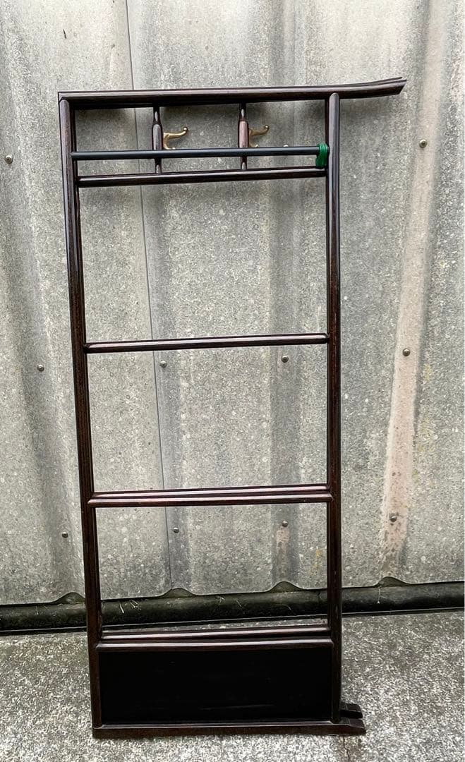 稀少/古道具/当時物/無垢材/木製/衣紋掛け/衣桁/着物掛け/25