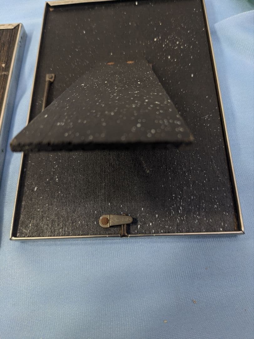 イギリス アンティーク クロームメッキ フォトフレーム ２個セット