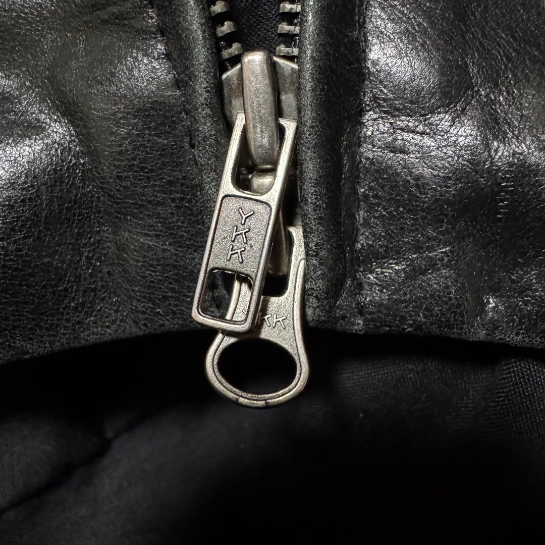 Armani Exchange ビンテージ　レザーライダースジャケット M