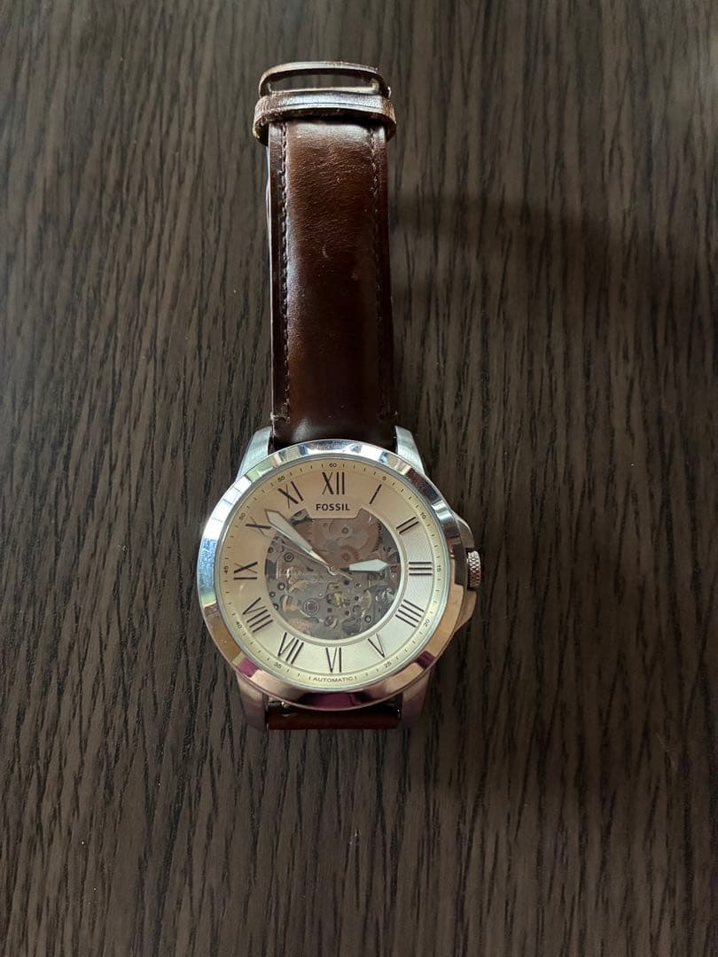 FOSSIL 自動巻き 腕時計 ブラウン