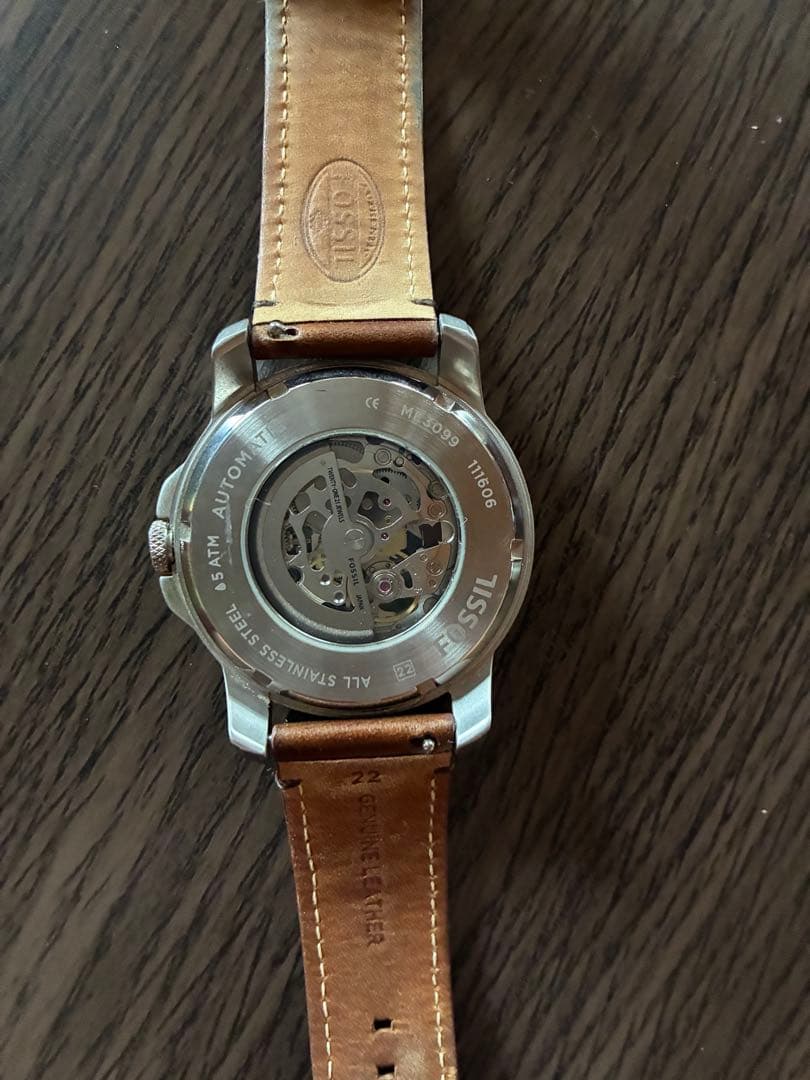 FOSSIL 自動巻き 腕時計 ブラウン