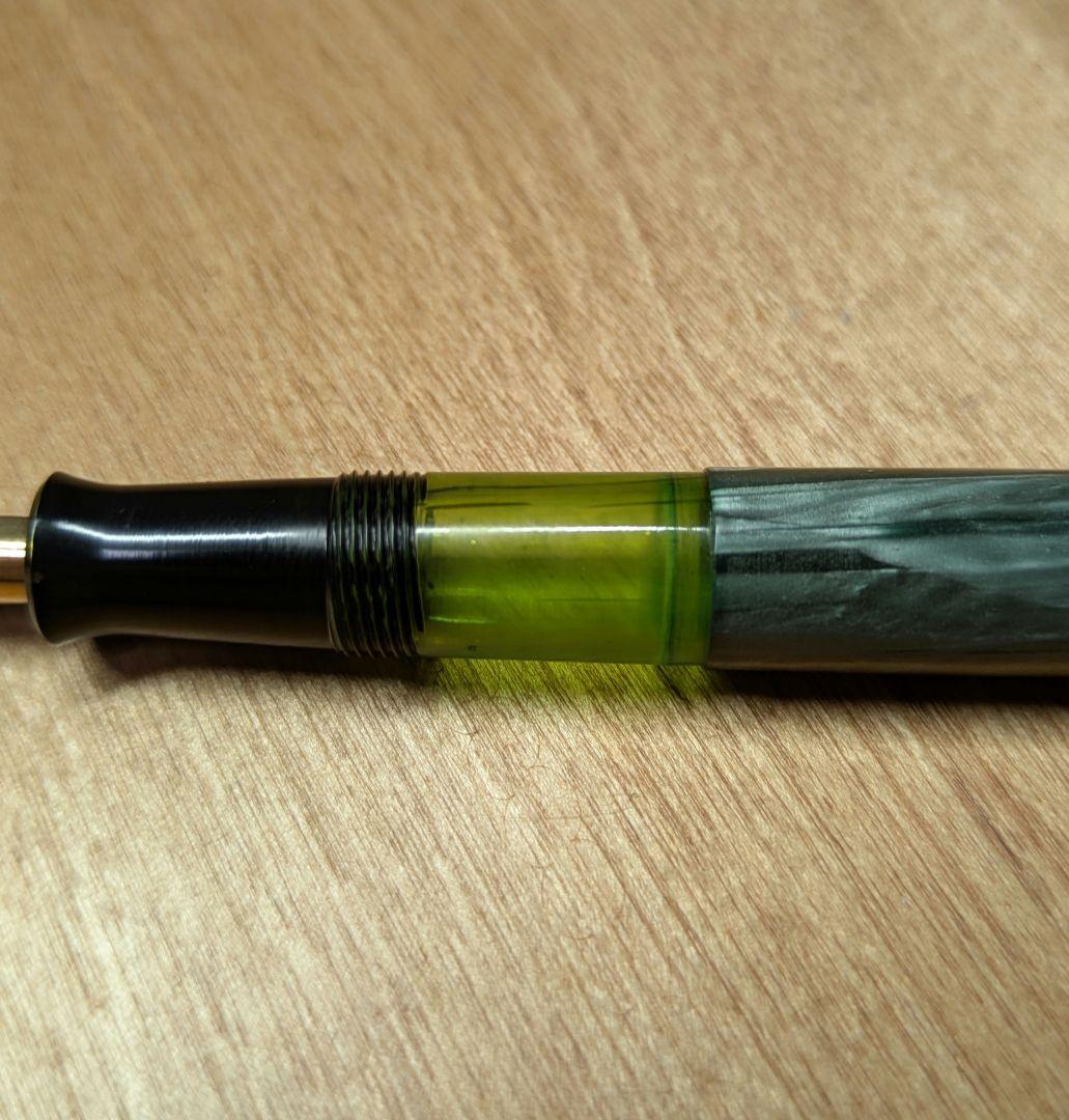 ペリカン万年筆 100 グリーンマーブル 1938-40年代？