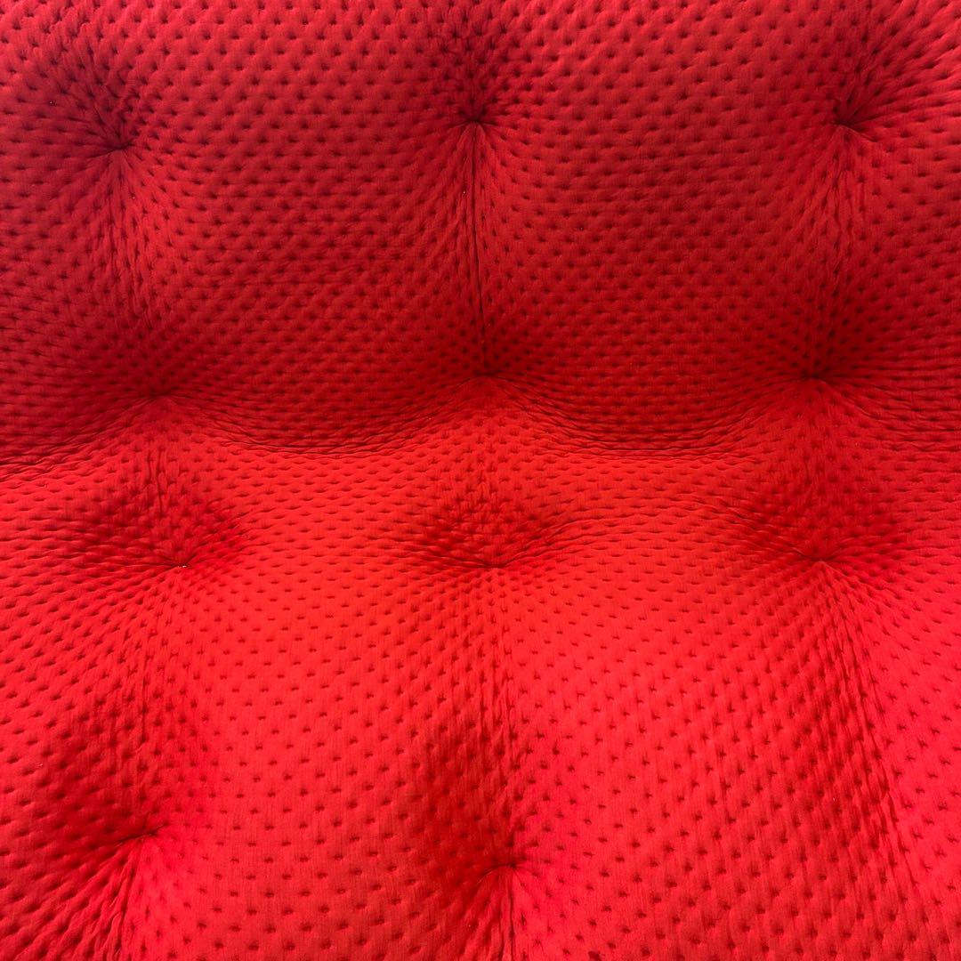 【送料無料】リーンロゼ プルム 2Pソファ レッド MAXI生地！