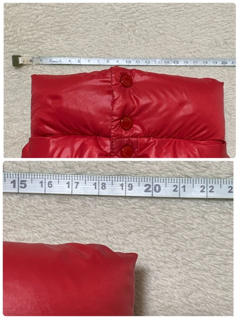 美品 犬用ダウンジャケット モンクレール CHIHUAHUA MONCLER 赤