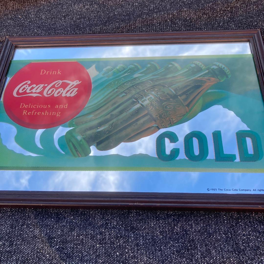 1993 Coca-Cola コカコーラ パブミラー アメリカンインテリア