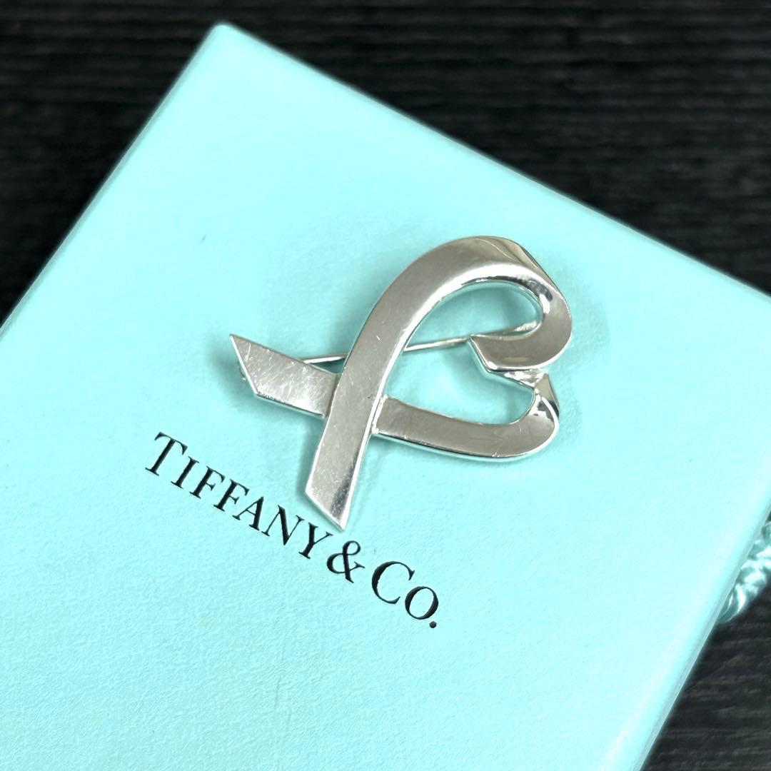 ティファニー　ブローチ　ラヴィングハート　シルバー925 ピンバッチ　レディース
