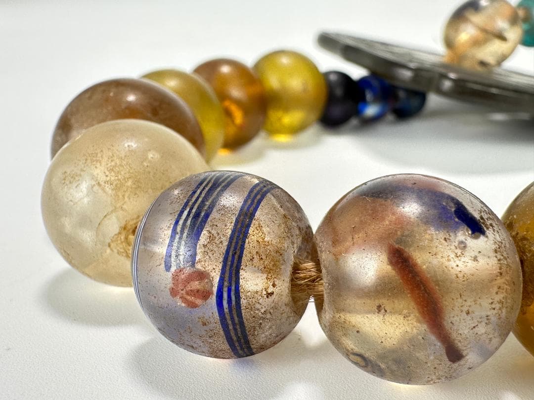 北海道アイヌ民族　アイヌ玉　首飾りタマサキ