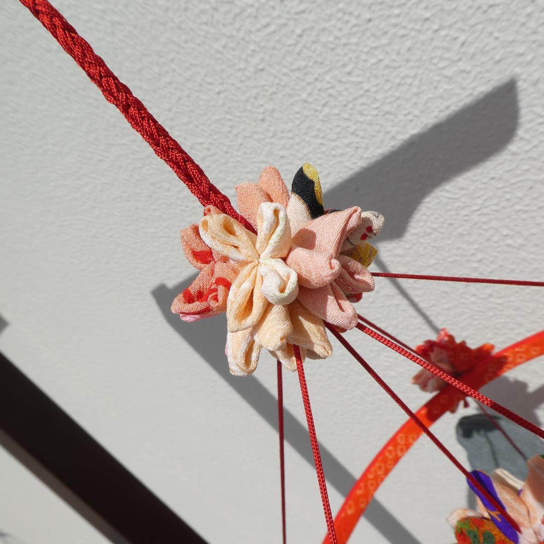 古布　正絹　吊るし雛　錦紗縮緬　疋田模様　麻の葉　くくり花　さげもん　鬼しぼ