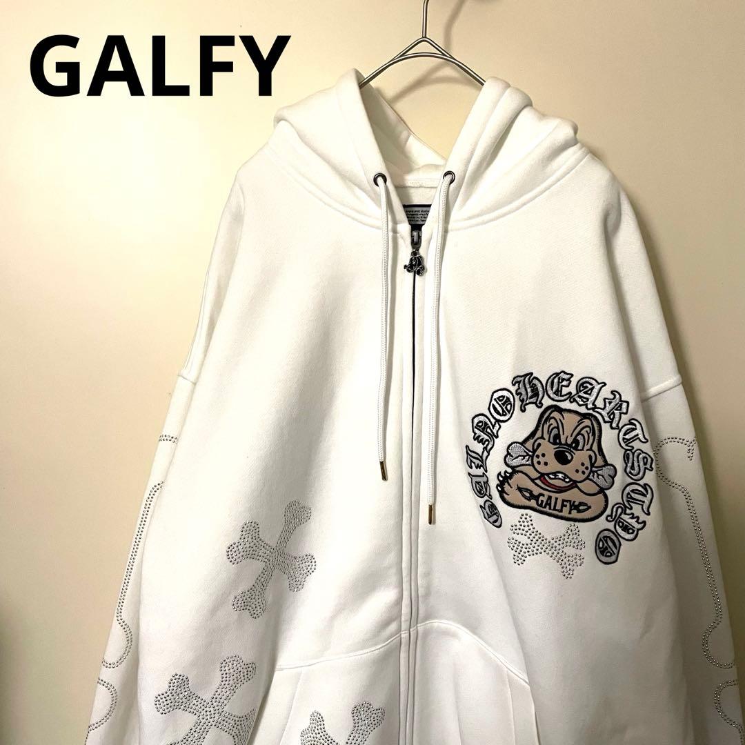 【RT-45245 専用】GALFY ピカピカ骨骨パーカー　中型犬