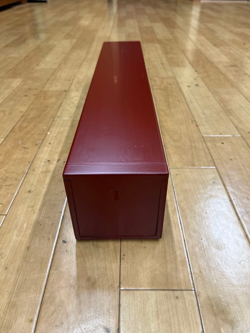 本漆塗り　(紅溜め艶消し) 掛軸用桐箱