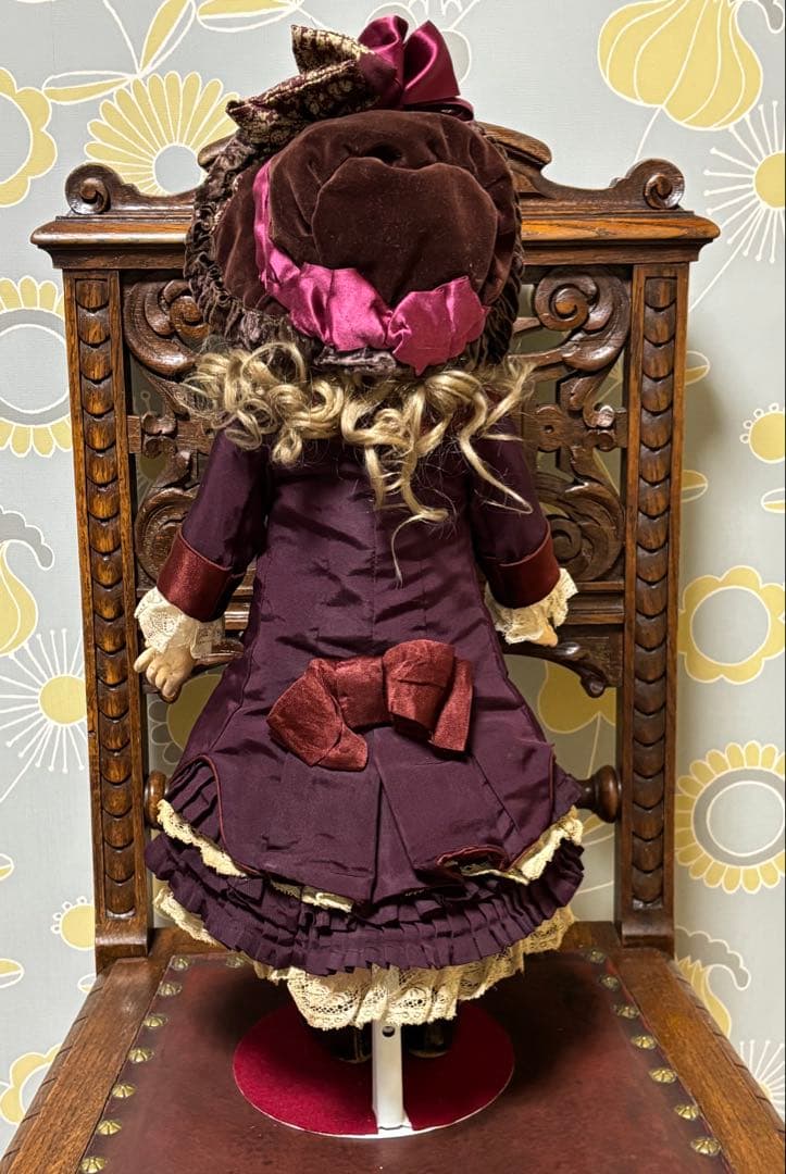 アンティークビスクドール ドレス&ボネセット