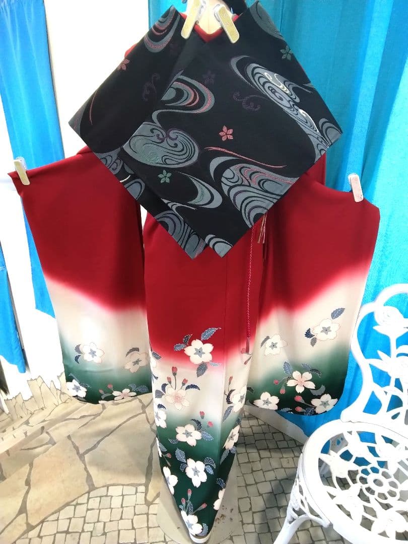 振袖フルセット、正絹振袖成人式、重ね衿、帯揚げ帯締め、袋帯、長襦袢、ガード加工