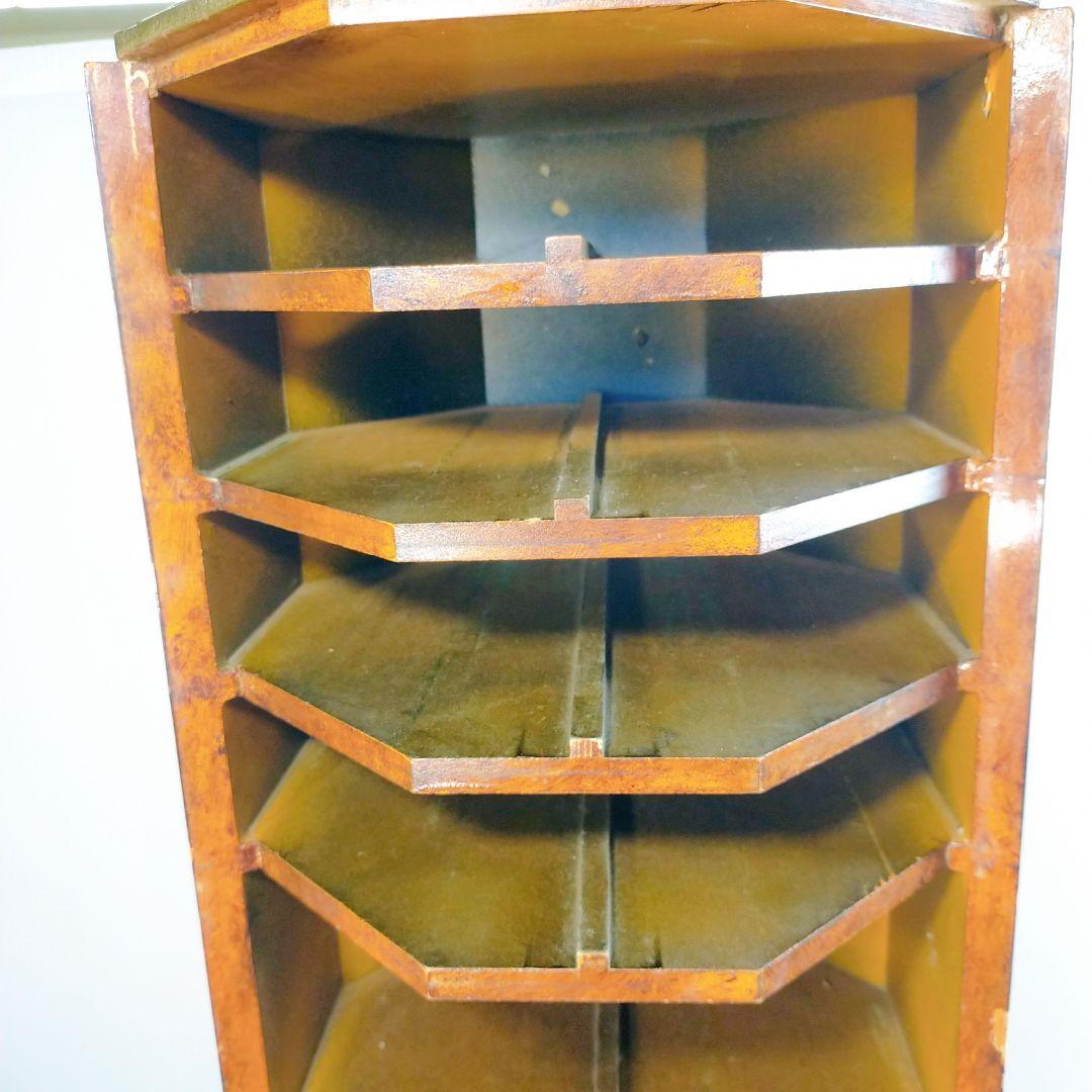 【アンティーク】中国家具 宝石棚 花鳥画 箪笥 チェスト 8杯 飾り棚 古家具