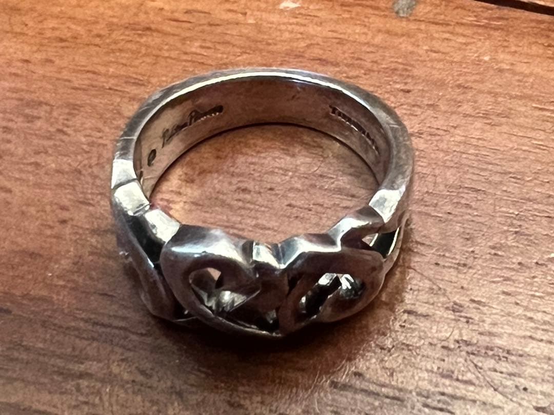 TIFFANY　パロマピカソラビングハートリング　シルバー12号