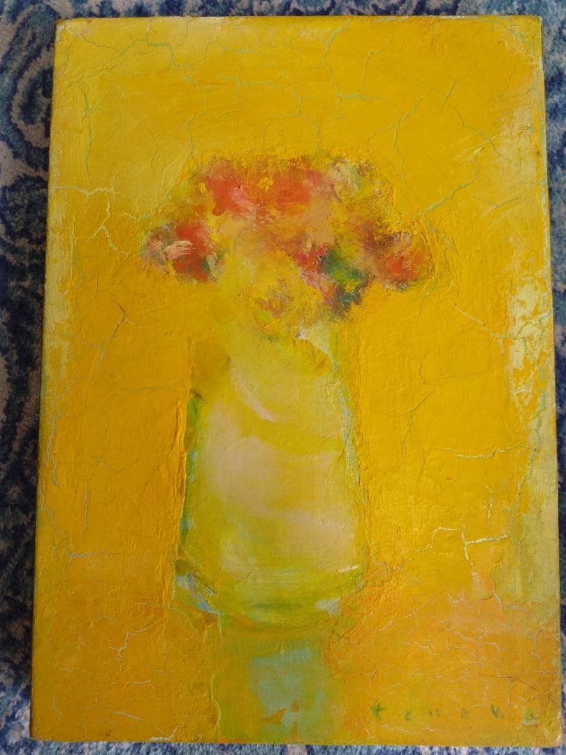 【油絵】田中岑 「花」