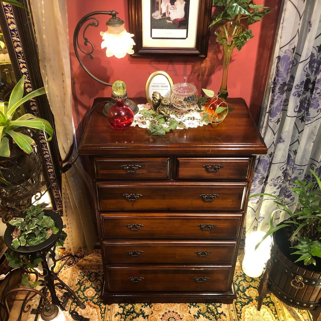 りおちゃんママ オールドパイン　80’s アンティーク　アクセントチェスト