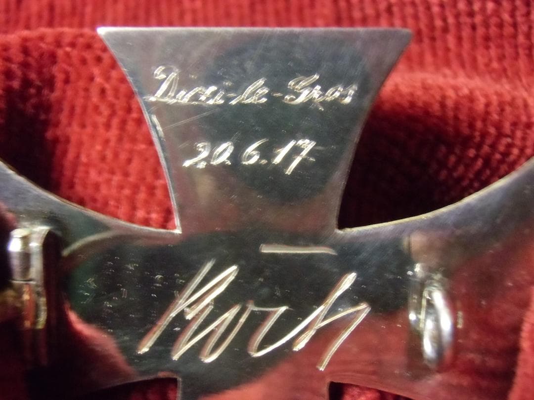 Ｗ帝政ドイツ軍/プロイセン王国＊１９１４年制定＊鉄十字勲章１級授章者名入（実物）