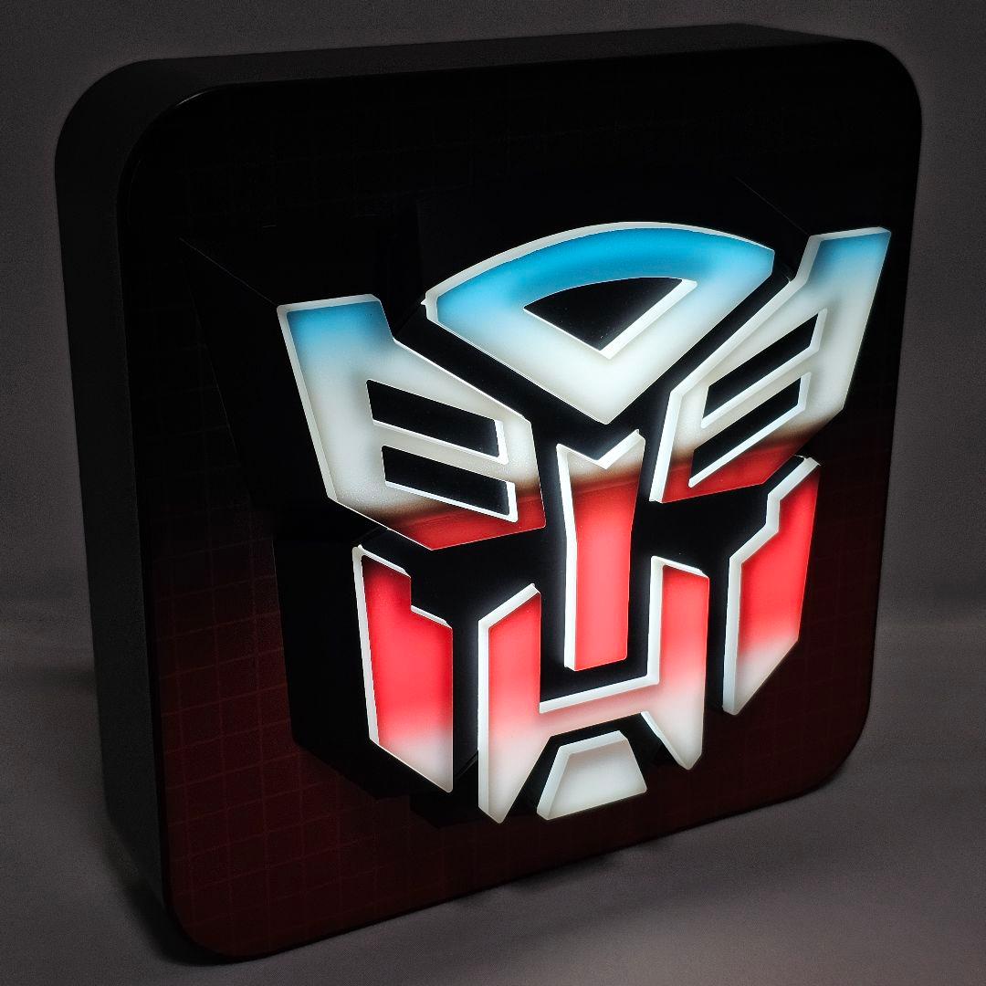 トランスフォーマー　サイバトロン　3Dロゴランプ　ウォールLEDランプ