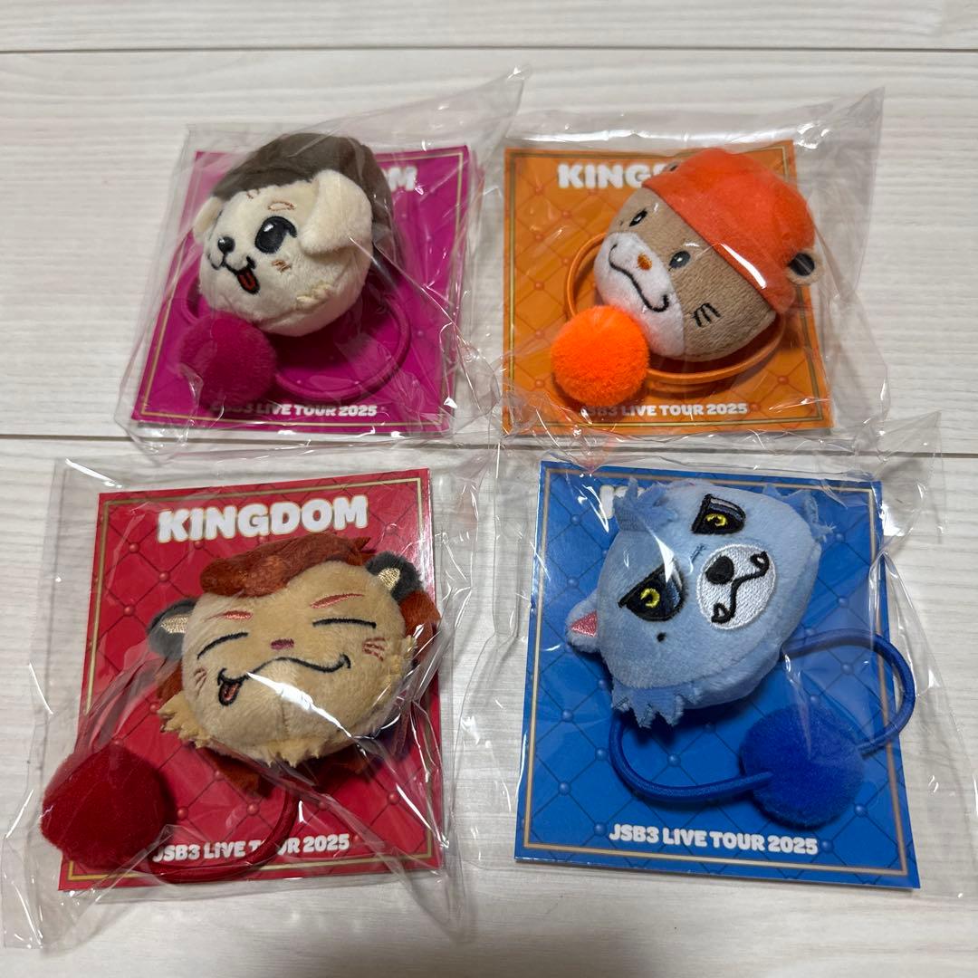 KINGDOM 2025 JSB3ポンポンキャラクターヘアゴム4つセット
