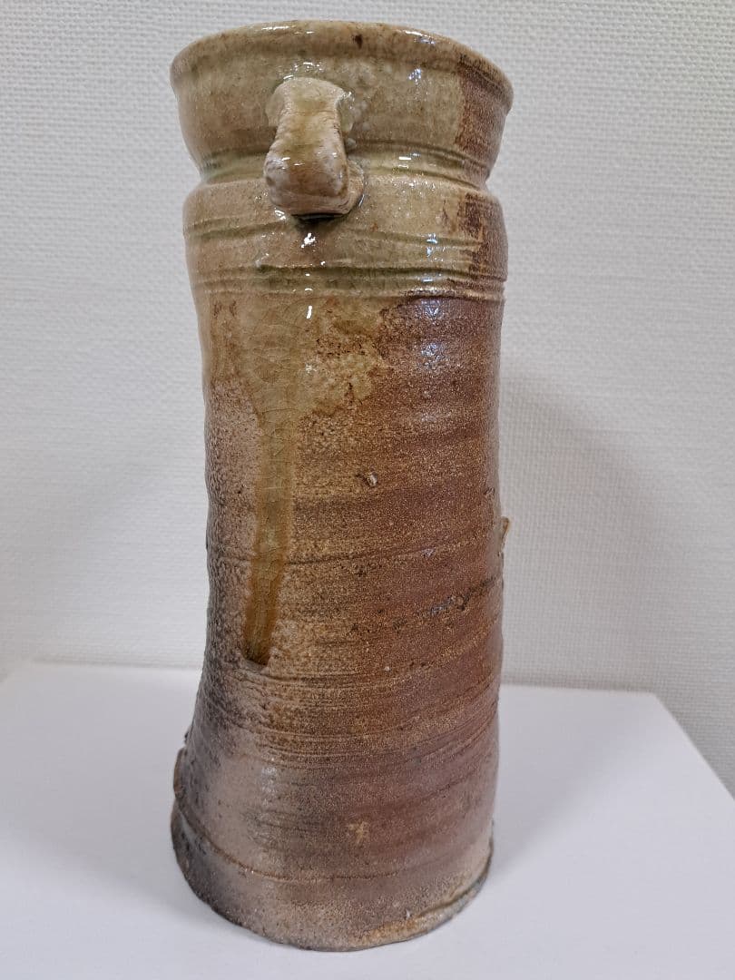 耳付花入 信楽名品 今井康人作