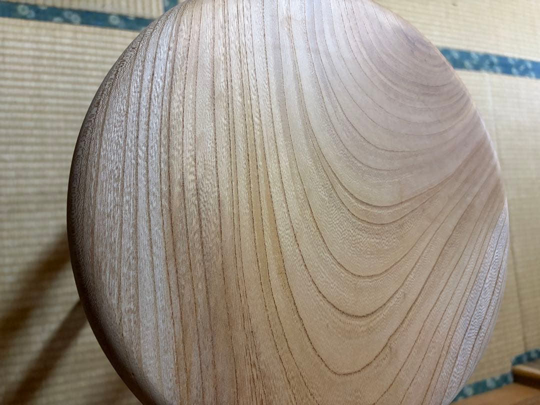 1310建具屋一筋58年のおじいちゃんの手作りスツール、イス☆けやき