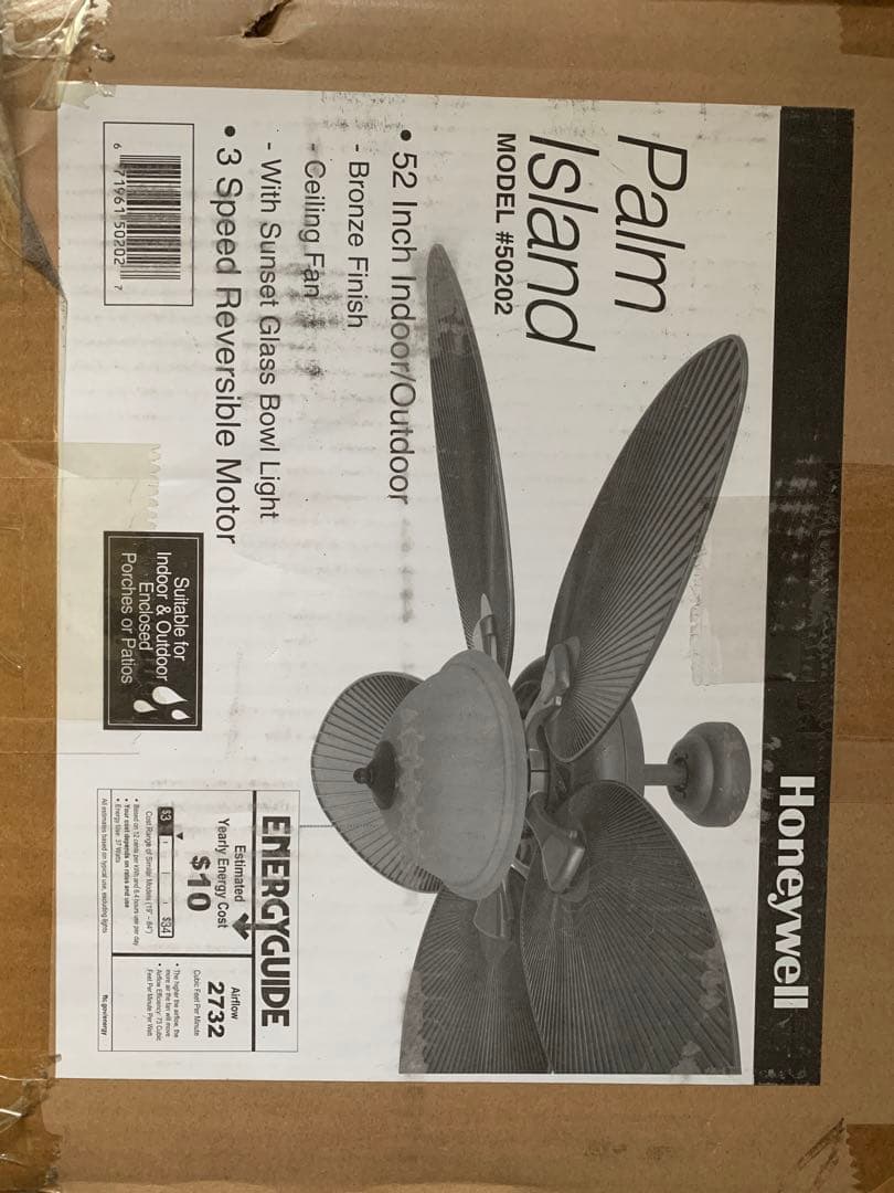 Honeywell リーフ型シーリングファン