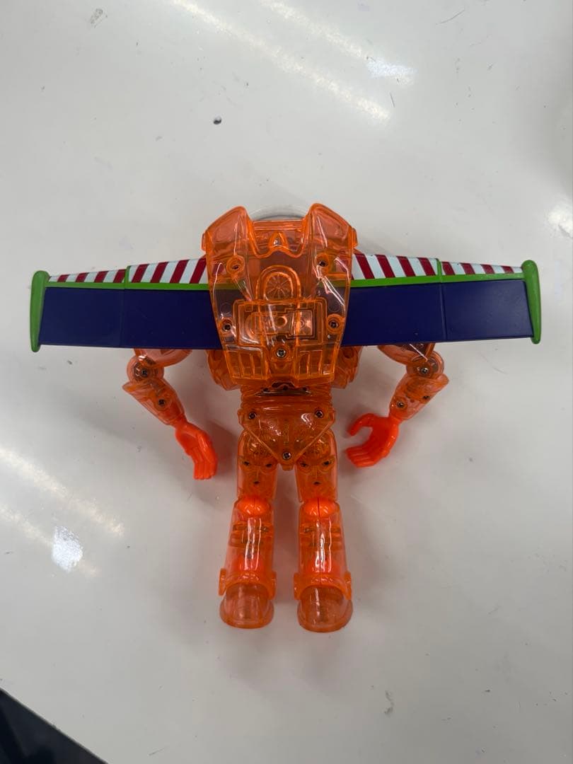 バズ・ライトイヤー クリアフィギュア トーキング　クリアー　オレンジ　実働