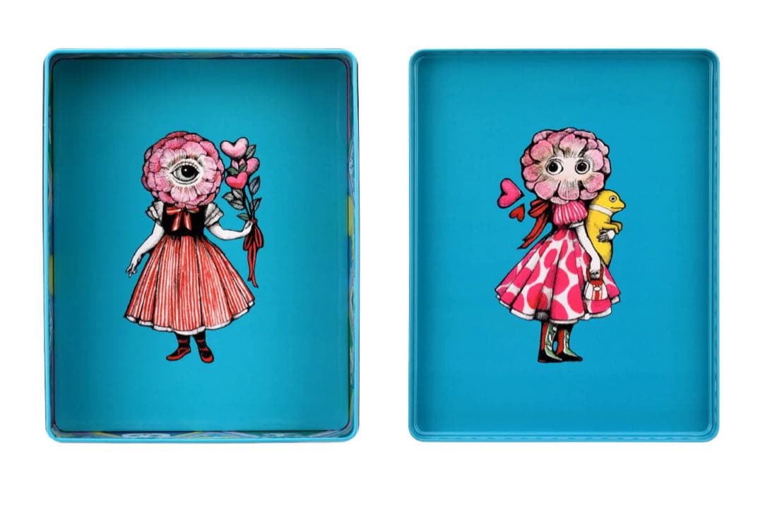 ヒグチユウコ ホルベイン コラボ 角缶 ツールボックス 2種セット