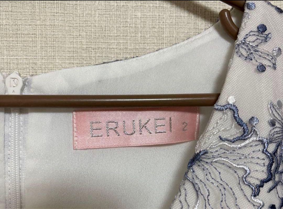 【最終価格】エルケイ (ERUKEI) 花柄レースフリル袖　ドレス
