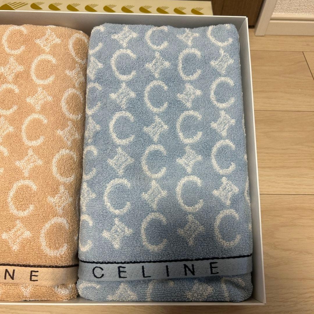 セリーヌ CELINE バスタオル 2枚 63×120cm 西川産業