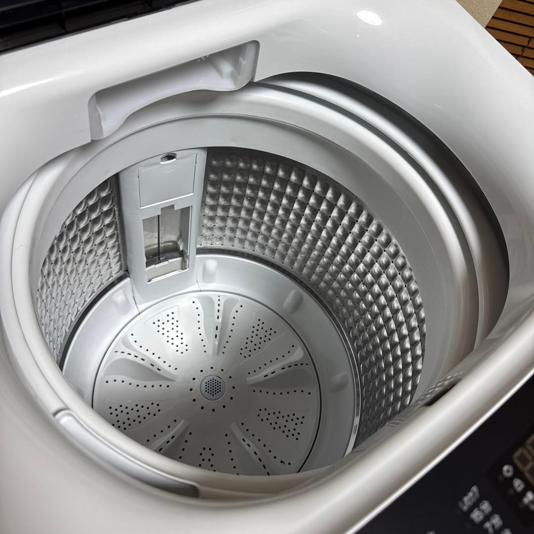 極美品 ELSONIC 2024年製 洗濯機 しわケア脱水 簡易乾燥機能付